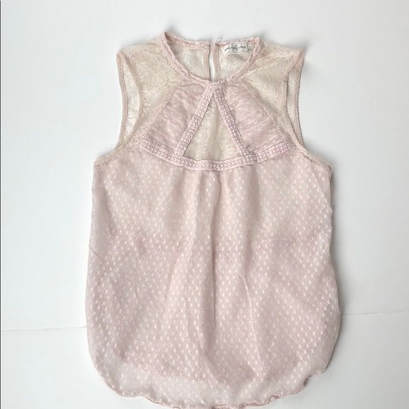 Abercrombie Fitch Lace Tank s Pink - Picture 1 of 3